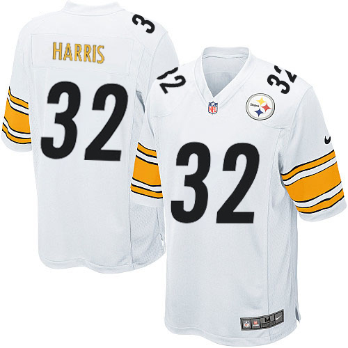 Men's Game Franco Harris Nike Jersey White Road - #32 NFL Pittsburgh Steelers